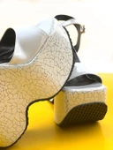 Basskan Foor Beyaz Yüksek Taban Platform Sabdalet thumbnail 1