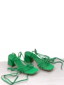 Basskan Yeşil Moys İpli Alçak Topuk Sandalet thumbnail 2