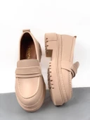 Basskan Nut Poxy Cilt Poli Ortopedik Konfor Taban Oxford Makosen Yüksek Taban Ayakkabı thumbnail 2