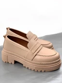 Basskan Nut Poxy Cilt Poli Ortopedik Konfor Taban Oxford Makosen Yüksek Taban Ayakkabı thumbnail 3