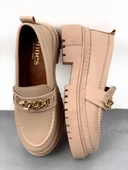 Basskan Nut Moxy Cilt Poli Ortopedik Konfor Taban Zincirli Oxford Makosen Yüksek Taban Ayakkabı thumbnail 3