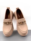 Basskan Nut Moxy Cilt Poli Ortopedik Konfor Taban Zincirli Oxford Makosen Yüksek Taban Ayakkabı thumbnail 2