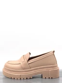 Basskan Nut Poxy Cilt Poli Ortopedik Konfor Taban Oxford Makosen Yüksek Taban Ayakkabı thumbnail 1