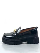 Basskan Sİyah Doxy Rugan Poli Ortopedik Konfor Taban Zincirli Oxford thumbnail 1