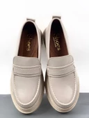 Basskan Bej Roxy Rugan Poli Ortopedik Konfor Taban Oxford Makosen Yüksek Taban Ayakkabı thumbnail 2