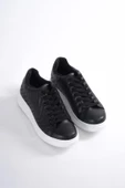 BAYAN SİYAH KAPİTONE DETAYLI SNEAKER - 1