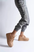 BAYAN NUT YÜKSEK TABAN RENK DETAYLI SNEAKER - 1