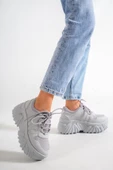 BASSKAN ŞANN GRİ YÜKSEK TABAN SNEAKER SPOR AYAKKABI SP150 thumbnail 3