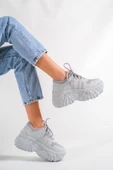 BASSKAN ŞANN GRİ YÜKSEK TABAN SNEAKER SPOR AYAKKABI SP150 thumbnail 2