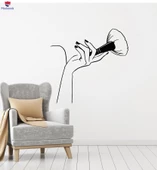 Dekorasyon Duvar Sticker Makyaj Yüz Kozmetik Güzellik Salonu Araçları Çıkartmalar thumbnail 1