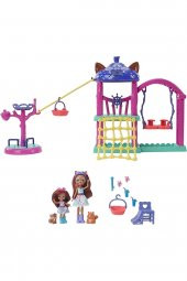 Enchantimals Oyun Parkı Seti 30 Cm 2 Bebek 3 Hayvan Figürü Ve Aksesuarlarıyla - 1