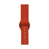 ScHitec 42-49mm Yeni Nesil Apple Uyumlu Akıllı Saat Kordonu Silikon Turuncu - 1