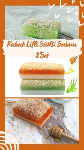 Kabak Lifli Aloe Vera Sabunu ve Ballı Sütlü Sabun 2li Set - 1