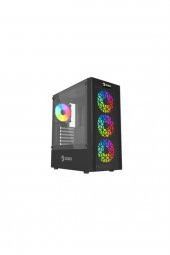 KAS-ZOKO OZZY 4x12 CM ARGB FANLI TEMPERLİ CAM MESH PANEL OYUNCU KASASI - 1