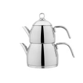 Schafer Brilla Çelik Çaydanlık Takımı 3 Parça-Inox - 2