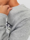 JACK JONES Yazılı Bisiklet Yaka Erkek Sweatshirt 12240211 thumbnail 5