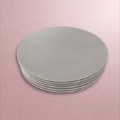 Güral Porselen Atina Fine Bone 6 lı Servis Tabağı Takımı, 25 cm - 1