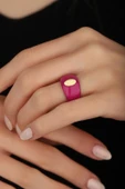 Taşsız Mineli Oval Gümüş Yüzük - 3
