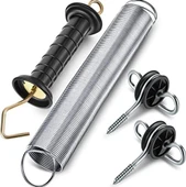 Patura Elektrikli Çit Kapı Kiti Yaylı Geçiş , Elektrikli çit kapı kolu seti, 4 parça, elektrikli çit kapı seti, çapa yaylı kapı kolu seti thumbnail 1