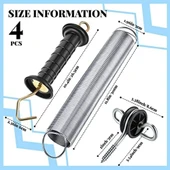 Patura Elektrikli Çit Kapı Kiti Yaylı Geçiş , Elektrikli çit kapı kolu seti, 4 parça, elektrikli çit kapı seti, çapa yaylı kapı kolu seti thumbnail 3