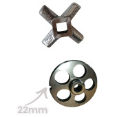 Doğan Çiftel 22 lik Kıyma Makinesi Aynası Süzgeç 22mm Kuşbaşı Aynası - 2