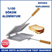 Ocak Üstü Sade Tost Makinesi Nur Işık Özaslan Manuel Ekmek Kızatma - 1