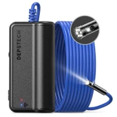 DEPSTECH Çift Lensli Kablosuz Endoskop, 1080P Yılan Kamera Mavi - 5m - 1