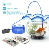 DEPSTECH Kablosuz Endoskop, Boreskop Muayenesi 2.0MP - Mavi 3.5m thumbnail 3