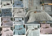Güzide Deco Yatak Örtüsü Çift Kişilik Gri - 1
