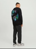 JACK JONES Erkek Ön Arka Baskılı Bisiklet Yaka Sweatshirt 12242181 - 2