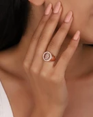 Arkası Şeffaf Arapça Harf Gümüş Yüzük thumbnail 5