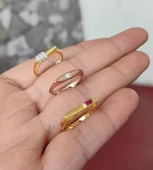 Taşlı 3 Şeritli Gümüş Yüzük - Ayarlanabilir Ölçü thumbnail 6