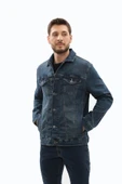 Erkek Likralı Jean Ceket - 3