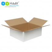 HAAY AMBALAJ 30x25x12 Cm Tek Oluklu Beyaz A-Box Koli (10 ADET) thumbnail 2