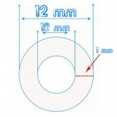 AletÇantam Şeffaf Terazi Hortumu İç Çap 10mm Termosifon Otomobil Kapı Fitili - 10mt - 3
