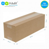 HAAY AMBALAJ 40x20x15 Cm Tek Oluklu A-Box Kraft Koli (10 ADET) - 2