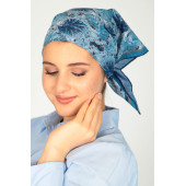 Bandana, Kadın bandana, Erkek Bandana, Unisex Badana, Turkuaz desenli bandana. - 1