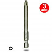 Gfb Bits Yıldız Uç Vidalama Matkap Ucu Ph2 x 100mm - 3 Adet - 1
