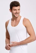 İlke 101 Erkek Büyük Beden Askılı Atlet 2XL  Beyaz XXL - 1
