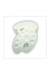 Akrilik Boya 25*35 cm Tuval 3 Adet Fırça 1 Adet Palet 4lü Set - 5