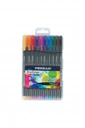 Keçe Uç Fineliner Kalem 0.4mm Plastik Kutu 10 Lu - 1