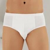 Şahinler ME009 Erkek Büyük Beden Slip Külot  Beyaz 3XL - 2