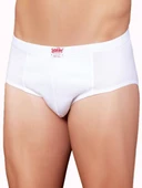 Şahinler ME009 Erkek Büyük Beden Slip Külot  Beyaz 3XL - 1