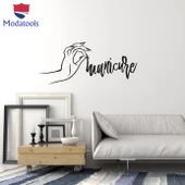 Dekorasyon Duvar Sticker Manikür Tırnak Sanatı El Güzellik Salonu Dekorasyon Çıkartmaları - 1