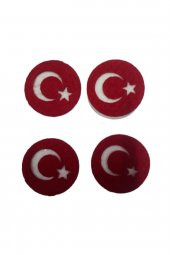 şekilli keçe türk bayrağı - 1