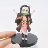 Anime Demon Slayer Nezuko İblis Avcısı 8 cm Karakter Figür Oyuncak Biblo - 1