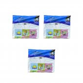 Arma Baskılı Mini Blok Poşet Torba - No : 3 - 30x50 Cm. - Beyaz - 100 Adetlik 3 Paket - 1