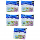 Arma Baskılı Mini Blok Poşet Torba - No : 3 - 30x50 Cm. - Beyaz - 100 Adetlik 5 Paket - 1