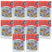 Arma Baskılı Mini Blok Poşet Torba - No : 0 - 20x30 Cm. - Beyaz - 100 Adetlik 10 Paket - 1