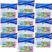 Arma Baskılı Mini Blok Poşet Torba - No : 3 - 30x50 Cm. - Beyaz - 100 Adetlik 10 Paket - 1